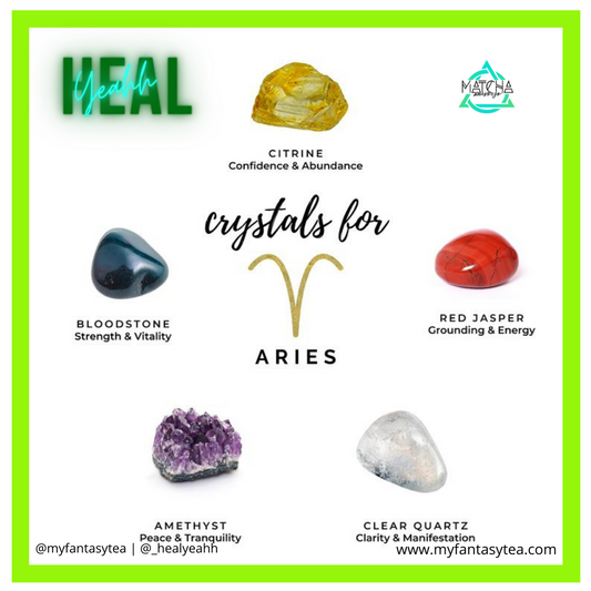 ARIES ZODAIC Crystals - BIRTH SIGN