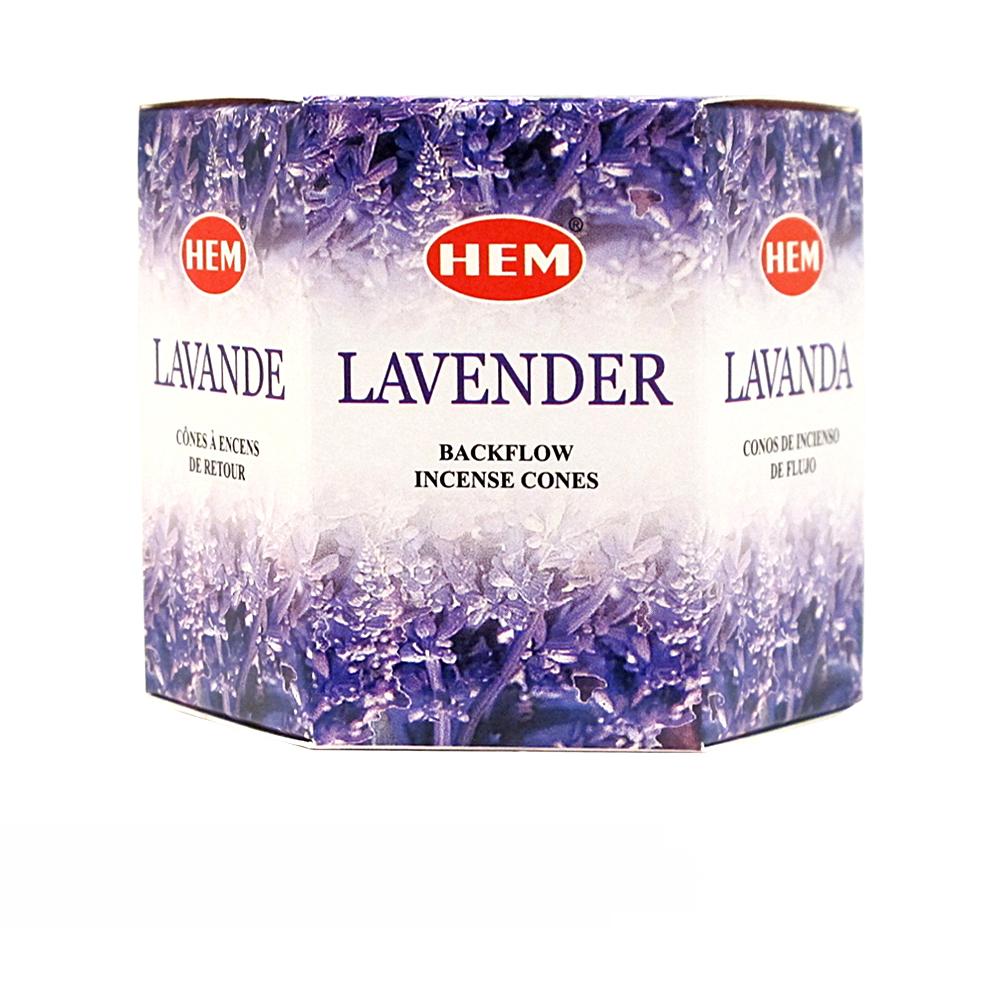 LAVENDER BACK FLOW CONES - 24 pack