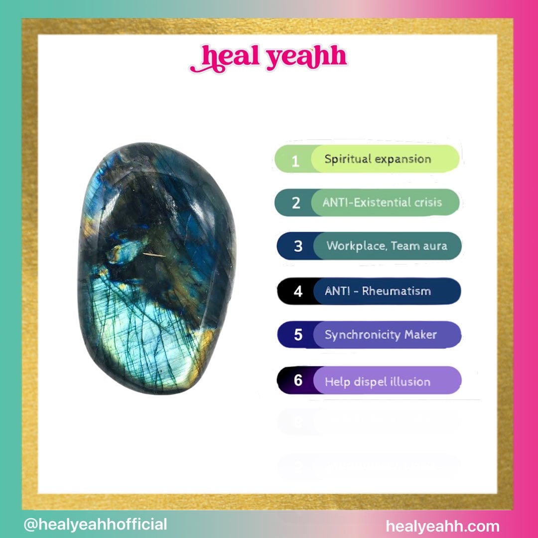 Labradorite Palm Stone