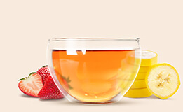 black tea with banana and strawberry flavour TESS Banana Split photo
