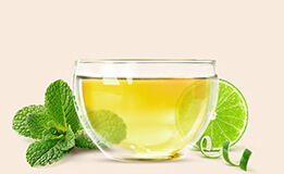 green tea with lemon peel and mint TESS Ginger Mojito photo