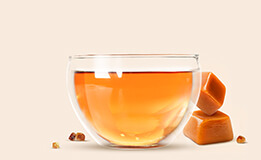 black tea with cream flavor and caramel pieces TESS Caramel Charm photo