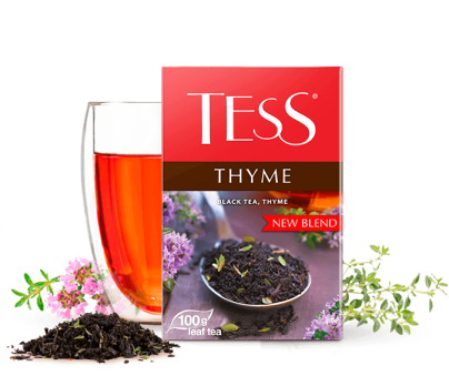 Black tea with thyme TESS Thyme leaf 100g photo