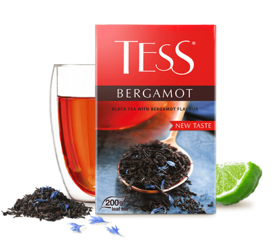 Black tea with bergamot flavor TESS Bergamot leaf 200g photo