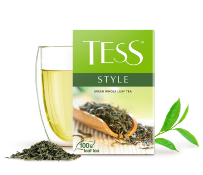 Green tea TESS Style leaf 100g photo