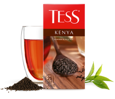 Kenyan black tea TESS Kenya in bags 25 pcs. photo