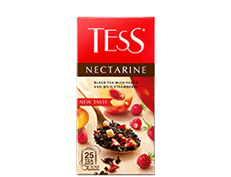 black tea with peach and garden strawberry TESS Nectarine photo