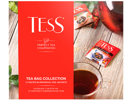 collection of 12 tastes, 60 individual foil sachets TESS Tea Bag Collection photo