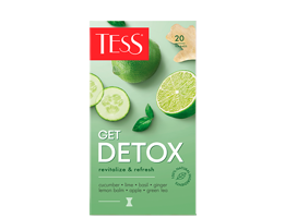 green tea with cucumber and lime flavour TESS Detox photo