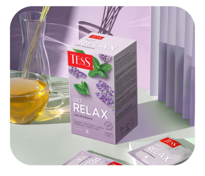 Herbal infusion with elderflower flavour TESS Relax in bags 20 pcs. photo