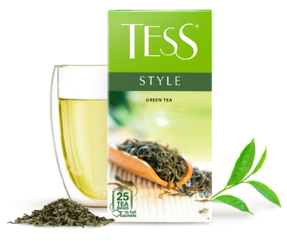 Green tea TESS Style in bags 25 pcs. photo