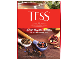 collection of 9 black and green leaf teas TESS Loose Tea Collection photo
