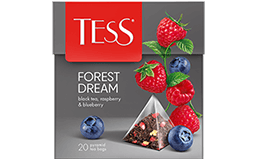 black tea with raspberry and blueberry flavour TESS Forest Dream photo