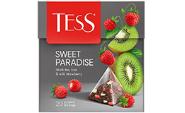 black tea with kiwi and garden strawberries TESS Sweet Paradise photo