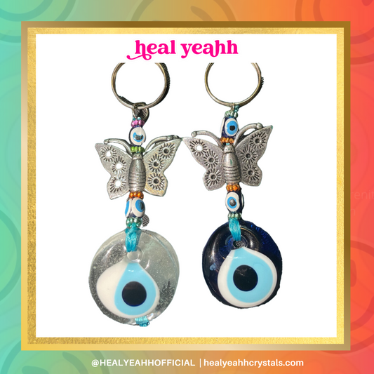 🦋 Butterfly 🦋 - Evil Eye Keychain