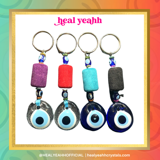 Clouded Judgement- Evil Eye Keychain