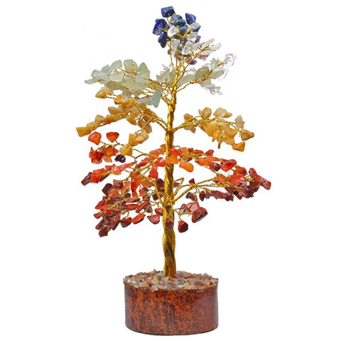 Seven Chakra Crystal Gemstones Tree