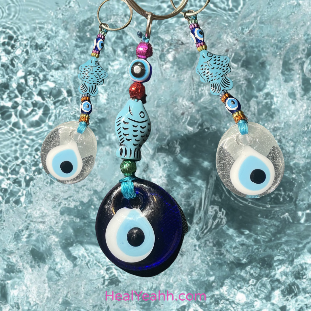 Fishing For Protection - Evil Eye Keychain