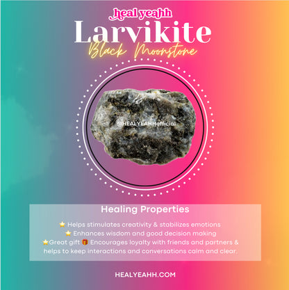 Larvikite | Black Moonstone Crystal