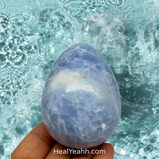 Blue Calcite - Crystal - Yoni Egg