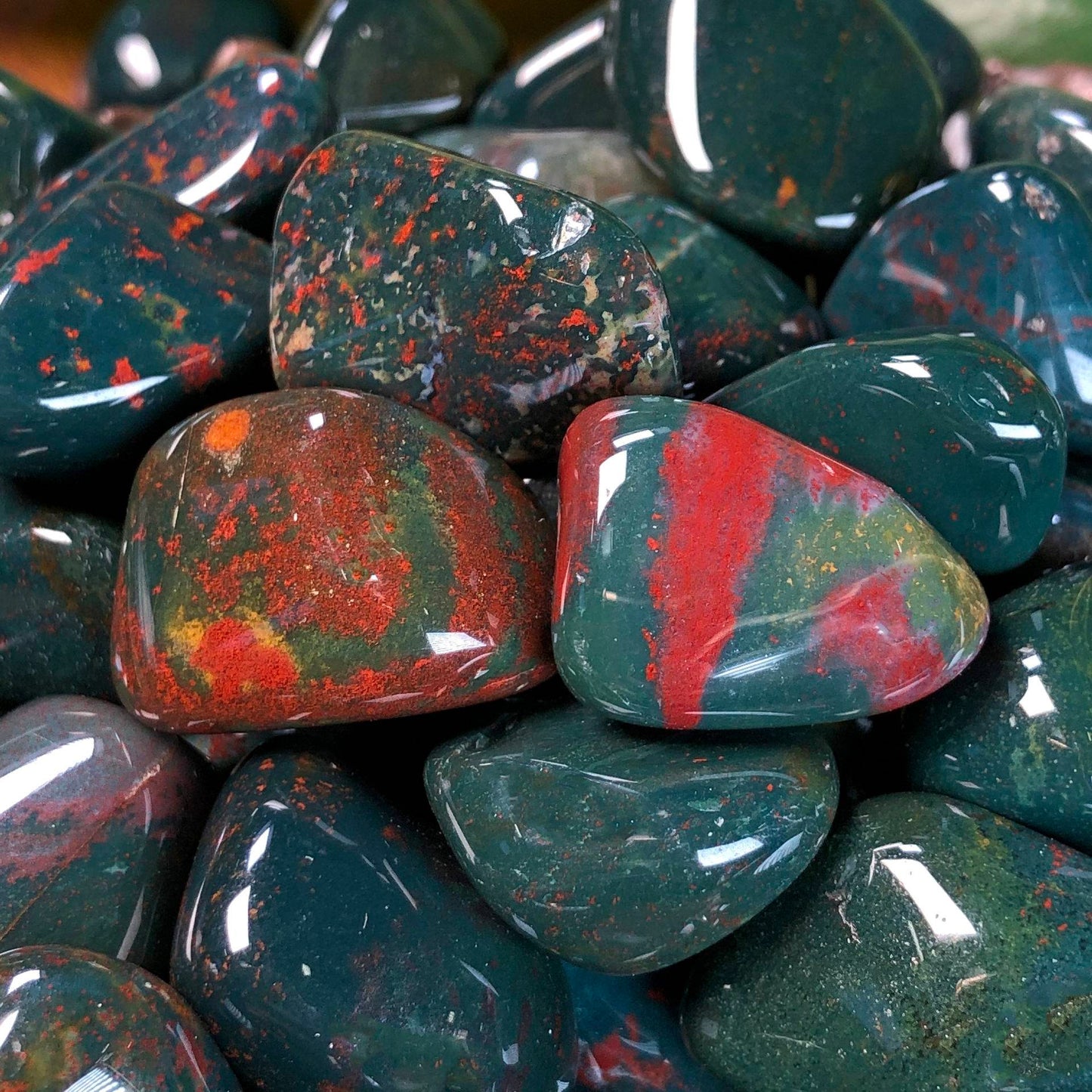 Bloodstone Tumbled Stone