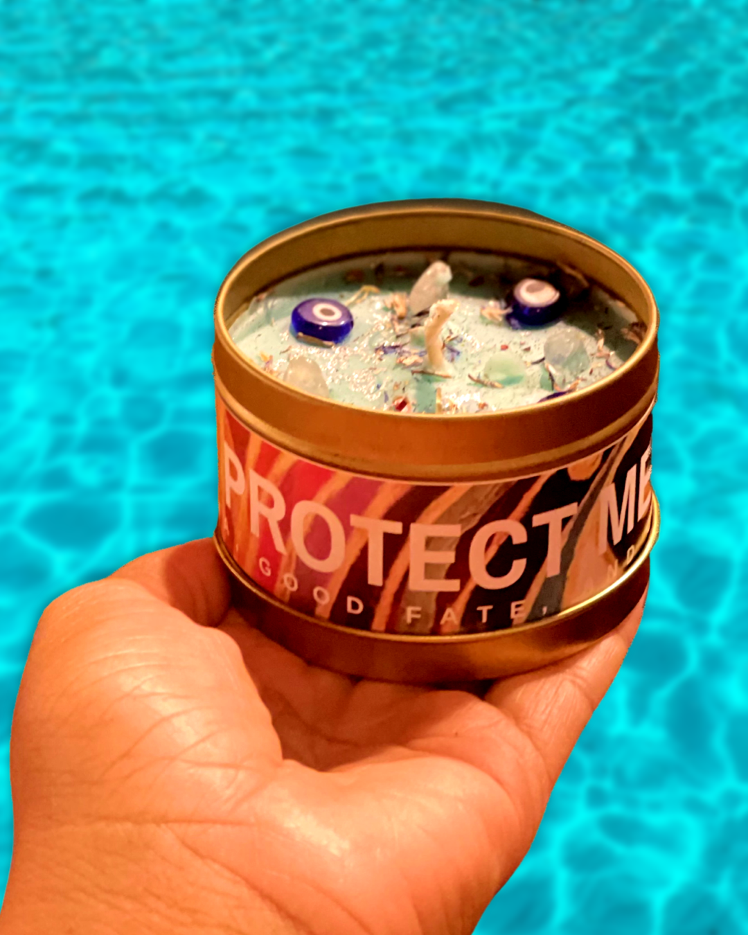 Evil eye protection candle- Heal Yeahh Galveston 