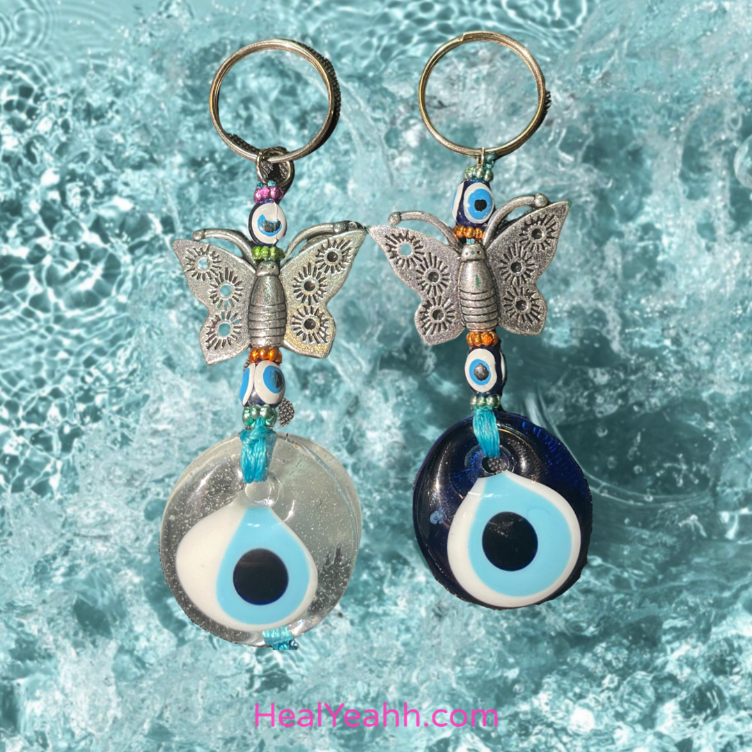 🦋 Butterfly 🦋 - Evil Eye Keychain