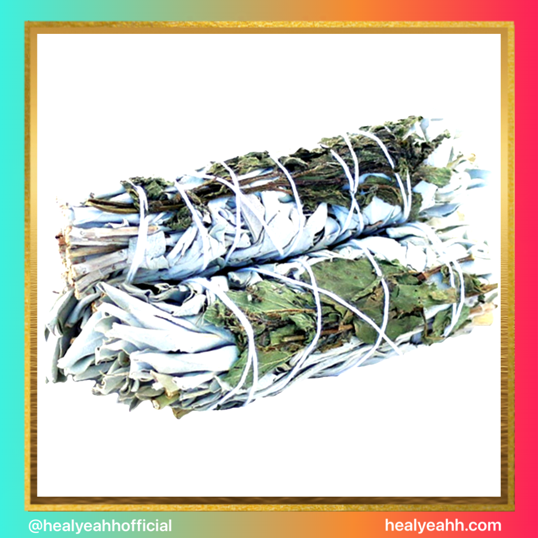 Peppermint & White Sage - Sage Stick - Prosperity - Cleansing - Renew - Smudging